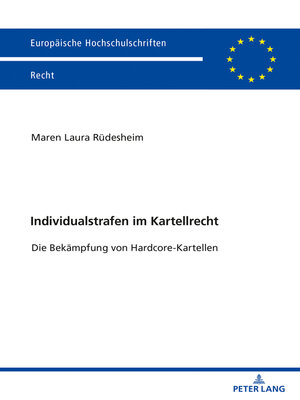 cover image of Individualstrafen im Kartellrecht